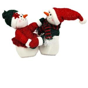 2006 Avon Dancing Snowman/Snowwoman (Not Working) Collectible Christmas